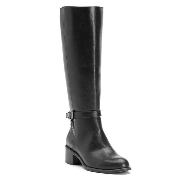 Chaps Shoes - CHAPS Women’s Black Knee High Riding Boots 6.5